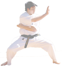 Senpai John doing kata